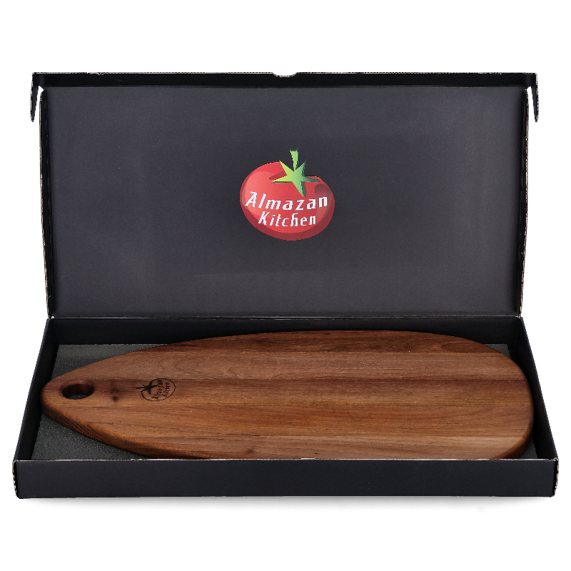 Almazan Kitchen Walnut Cutting Board in it's package