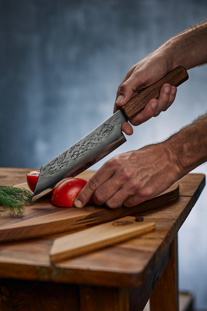 Almazan Kitchen ナイフ　カーボンスチール Original Serbian Chef Knife | Ruthlesly Sharp – Almazan Kitchen®