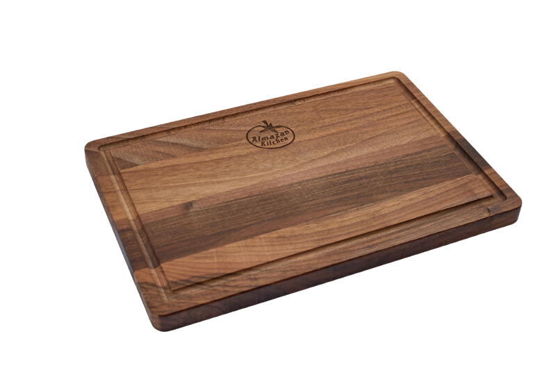 Rectangular Walnut Board with Groove (30cm / 11.8