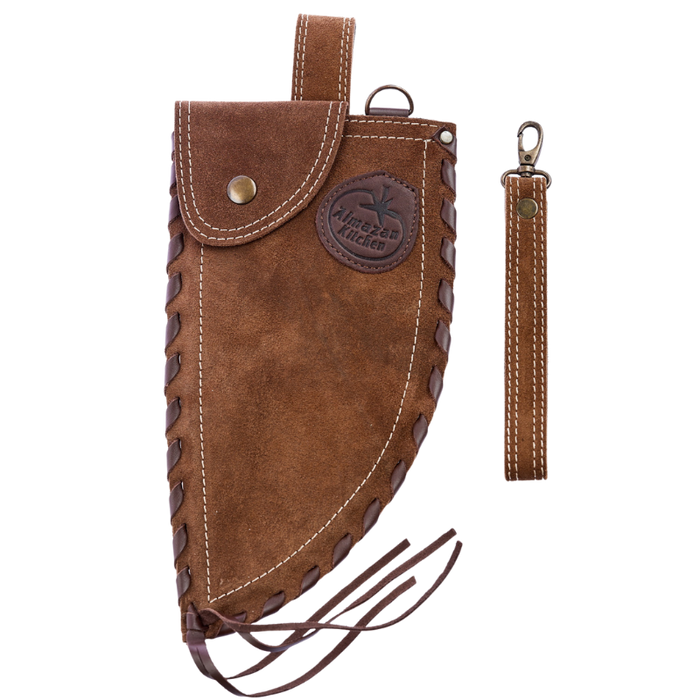 Get Superior Protection: Brown Leather Knife Sheath – Almazan Kitchen®