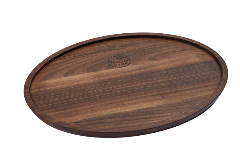 Oval Walnut Serving Plate (35cm / 13.8