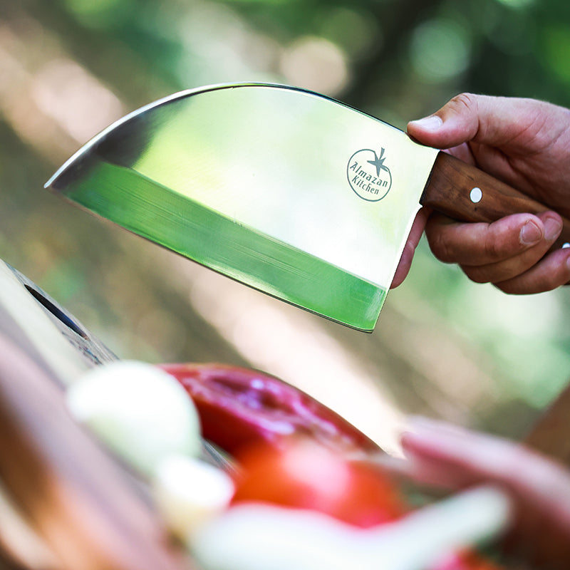 Almazan Kitchen Promaja Knife cutting vegetables