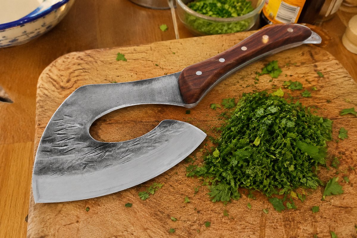 Serbian Chef High-Carbon Steel Cooking Axe | Almazan Kitchen
